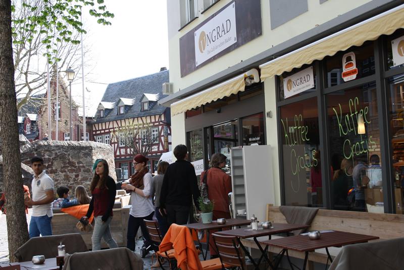 Impressionen des Cafe UNGRAD der Bäckerei Huth in Idstein